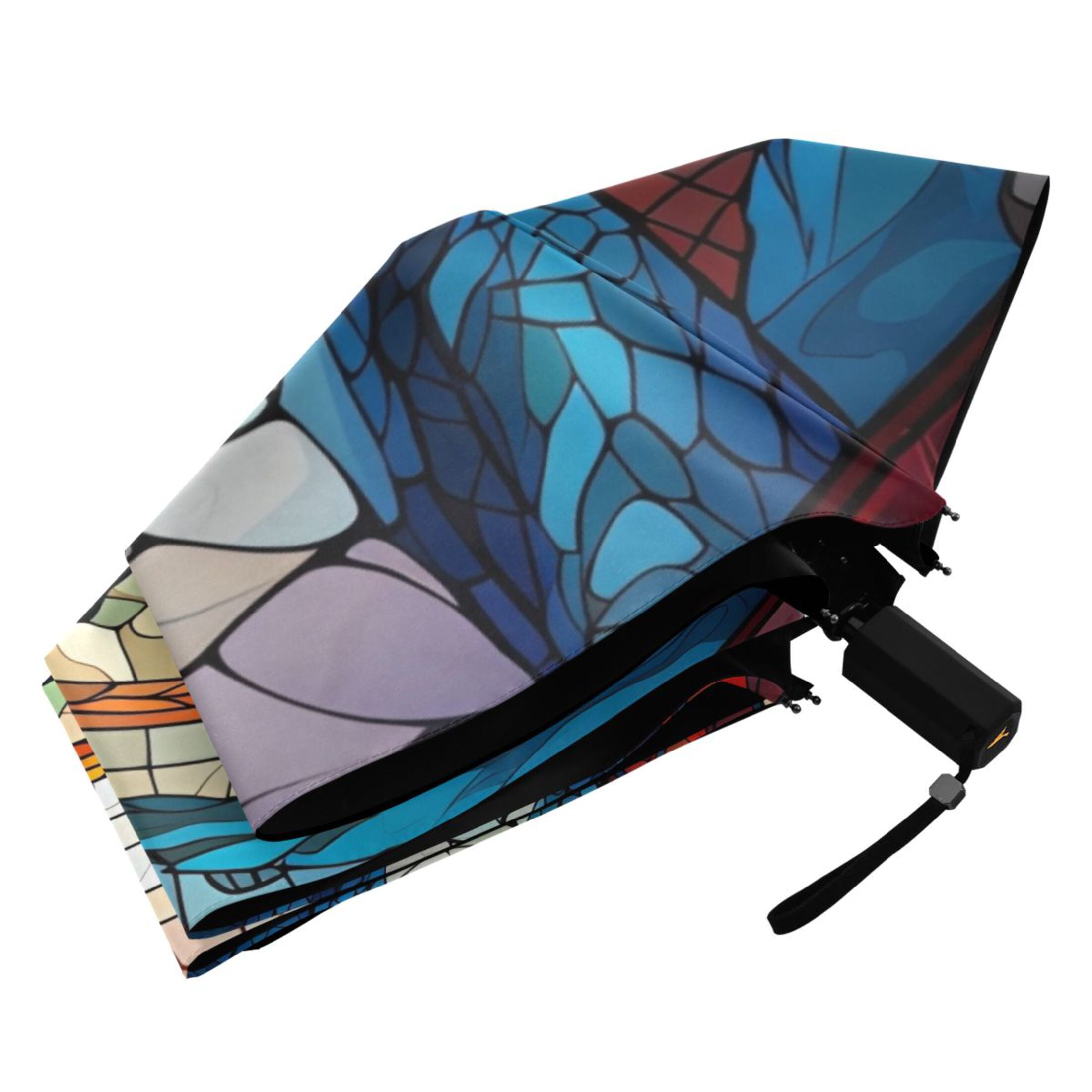 Dragon Bohomia Compact Folding Umbrella for Rain Windproof Travel Umbrella UPF 50+ Lightweight Packable Arc Size