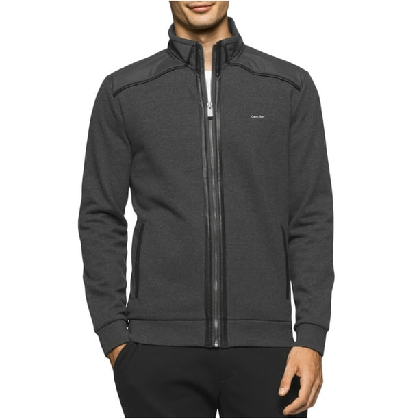 Calvin Klein - Chaqueta de campo con cremallera completa para hombre, gris, extragrande Calvin Klein Chaqueta de campo
