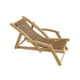 thumbnail image 2 of Silla reclinable para exteriores a escala 1:12, muebles en miniatura para habitación, escena de madera, silla en miniatura marrón claro, 2 of 9
