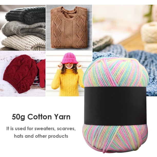 Hilo de algodón de leche para bebés 50 g de bufanda suave de crochet de tejido de tejido de tejido hilo para accesorios para el kitting de la madre doméstica
