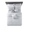 thumbnail image 6 of Mainstays White 10 Piece Bed in a Bag Comforter Set With Sheets, King, 6 of 7
