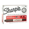 SHARPIE Twin Tip Permanent Marker,Black,PK12 36201