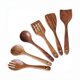 thumbnail image 1 of Xiao Hua Juego de utensilios de cocina de madera, 6 piezas, resistentes al calor y antiadherentes, apto para uso alimentario, apto para cocinas domésticas y restaurantes., 1 of 5
