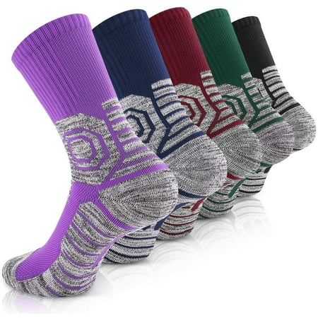 grey and purple elite socks