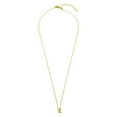 thumbnail image 2 of Yellow Gold-Tone Plated Sterling Silver Small Initial E Necklace, 2 of 3