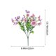 thumbnail image 3 of Paquete De Mangos De Plástico Paquete de 2 orquídeas artificiales de 7 ramas moradas para decoración de interiores, hogar y bodas. JASKFLY, 3 of 7