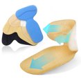 thumbnail image 2 of Soidarity 1 par de plantillas en forma de T de silicona sin cojín, forro para el talón del pie, almohadillas para plantillas de zapatos, Cuidado de los pies beige, 2 of 6