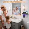 thumbnail image 5 of Ocalpur Smart Toothbrush Holder with Air Drying, LED Display, Cleaning and  Timer Function, 6 Slots & 3 Removable Cups, No Drilling Installation for Bathroom (Black), 5 of 8