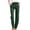 Dark Green01, variant on AzureSilk Womens Linen Pants Casual Drawstring Elastic Summer Straight Leg Pants Beach Lounge Trousers with Pockets, Size S-2XL