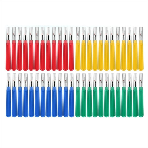 Juego de 48 Piezas de Descosedores de Costura, PráCtico Cortador de Hilo Colorido, Destripador de Puntadas para Bordado, Removedor de Puntadas de Etiquetas de Ropa