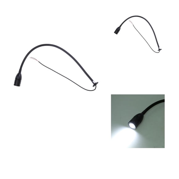 Lámpara de lectura LED Yotijar 3W 12V Gooseneck Con Interruptor para RV
