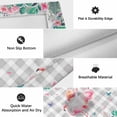 thumbnail image 5 of Pink Flamingo Outdoor Rug 6x9 Ft, Non Slip Washable Area Rug, Green Summer Tropical Botanical Grey Plaid Patio Rugs Carpet Runner, Large Floor Mat for Indoor/Outdoor Deck Porch Camping, 5 of 8
