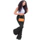 thumbnail image 1 of Pantalones vaqueros elásticos para mujer, informales de Vaqueros cintura alta, ajustados, acampanados, a la moda, color azul, otoño, 2023, 1 of 4