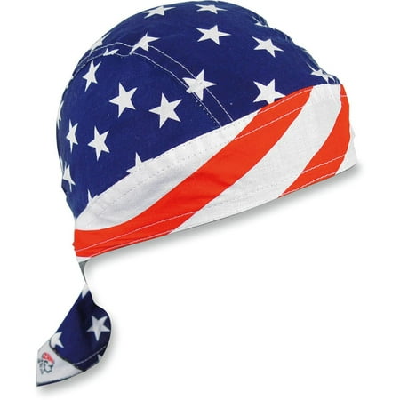 Flydanna Stars - Zan Headgear Flydanna Headwrap Stars & Stripes (Blue, OSFM)