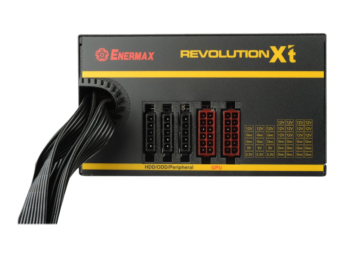 Enermax Revolution X't II ERX750AWT - Power supply (internal) - ATX12V 2.4 - 80 PLUS Gold - AC 100-240 V - 750 Watt - active PFC - image 3 of 6