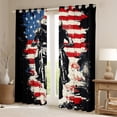 thumbnail image 2 of Manfei Boys Dirt Bike Black Out Curtains,Outdoor Extreme Sport Curtains Pack of 2 (42x63 Each),Retro American Flag Bedroom Curtains Teens,Ultra Soft Home Decor, 2 of 6