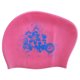 thumbnail image 1 of Gorro de natación para mujer, gorro de natación de silicona para cabello largo con estampado de flores, 1 of 6