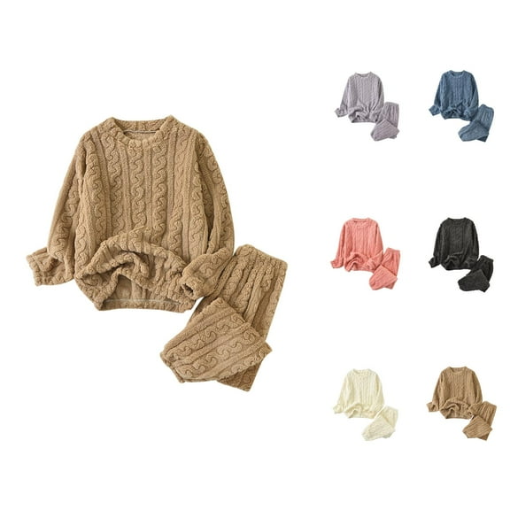 Postpartum Pajamas – Soft Cotton Lounge Set "Women's Winter Plus Size Two Piece Pajama Set Long Sleeve Top And Pants Cozy Wear"