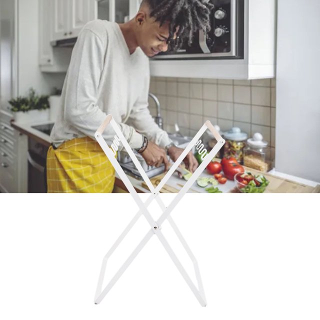 Foldable Trash Rack, Prevents Rusting, Portable Waste Sorting Bin for Outdoors Camping, 2 Garbage Bag Included