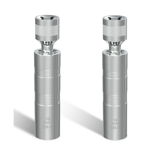 14mm&16mm Spark Plug Socket Set, Thin Wall 3/8Inch Drive Spark Plug Socket Removal Tool, 12 Point, for Most Car Models,1set * spark plug socket