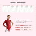thumbnail image 5 of TSSOE Kids Girls Latin Jazz Fringed Leotard Dress Lyrical Dance Clothes Modern Ballroom Dancewear Tassel Bodysuit Blue 6, 5 of 5