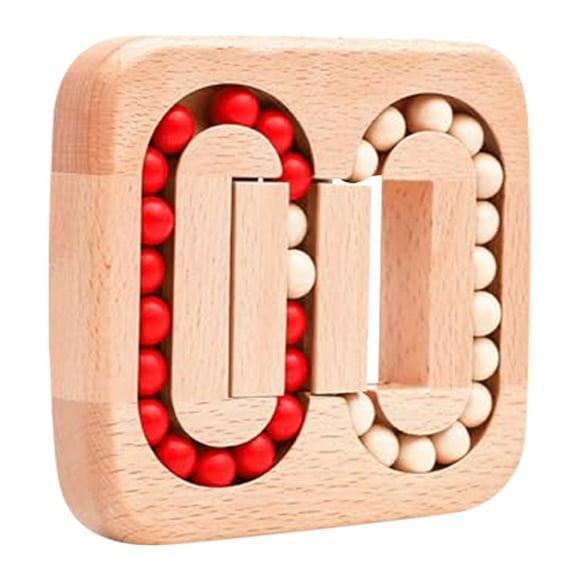 Juguete giratorio para los dedos Rompecabezas de madera Cubo Rompecabezas giratorio para el cerebro Juguete para los dedos Niños Niñas Portátil Estrés Ansiedad