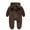 Coffee, variant on Luogg Infant Coat Thick Bear Snowsuit Boys Warm Jumpsuit Girls Hooded Baby Girls Coat&jacket Childrens Snowsuit Size 6-12 Months