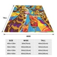 thumbnail image 3 of Cauagu Colorful Giraffes with Drinks Pattern Flannel Bed Blankets,Fleece Blanket Comfortable Air Conditioning Blanket for Sofa Bed Travel Couch & Living Room -50"x40", 3 of 8