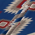 thumbnail image 5 of Western Blue Red Round Tablecloth 60 Inch - Waterproof Fabric Table Cloth Protector, Southwest Ethnic Boho Geometric Abstract Tablecloths Washable Table Cover for Kitchen Banquet Party, 5 of 6