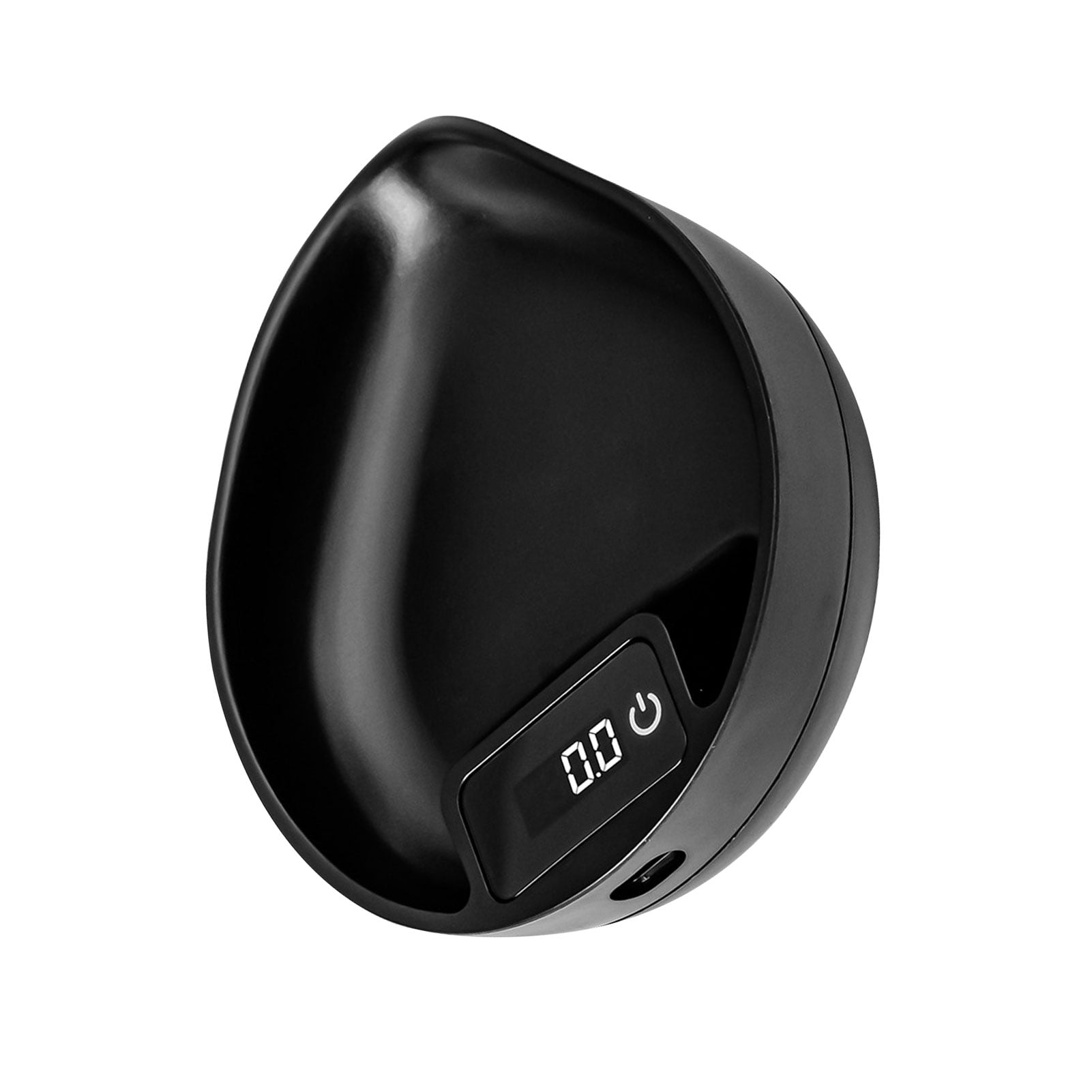 LAZIOEGR Electronic Coffee Scale High-Precision 0.1g LED Display Round Bowl Design Small Kitchen Scale Black 165g / 5.8oz