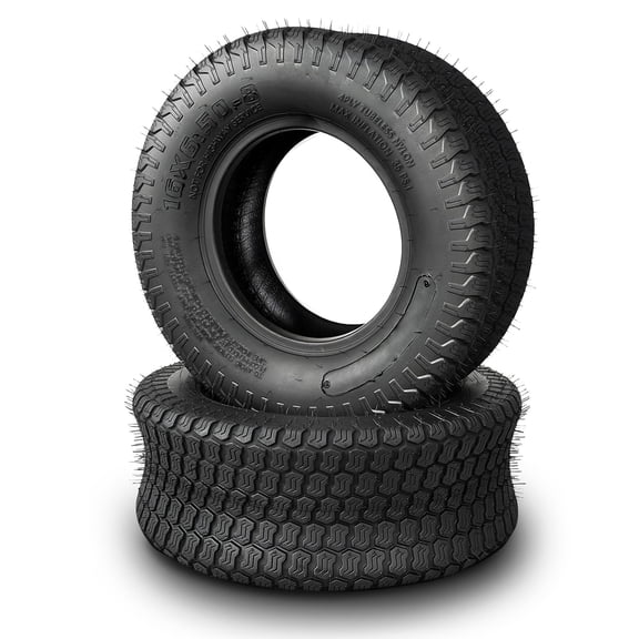 TRIPOWER 16x6.50-8 Lawn Mower Tires 4PR 16x6.5x8 Turf Garden Tire Tubeless Set of 2
