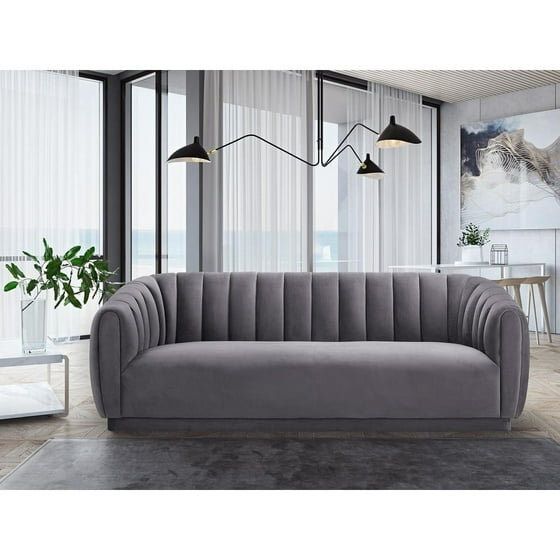 Tov Furniture Arno Velvet Sofa