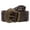 Brown, variant on Women's 2" wide Hip High Waist Braided Woven cowhide full grain Leather Belt