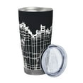 thumbnail image 2 of Fotbe Abstract Red Sun Design Pattern 20 oz Tumbler Stainless Steel Vacuum Insulated Coffee Ice Cup Double Wall Travel Flask Leak-proof Coffee Cup-Straw Three-piece Set, 2 of 8