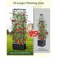 thumbnail image 3 of Self Watering Rectangular Tomato Planter with Trellis, 1PC for Indoor Outdoor Garden Patio (Rectangular, 1PC), 3 of 9