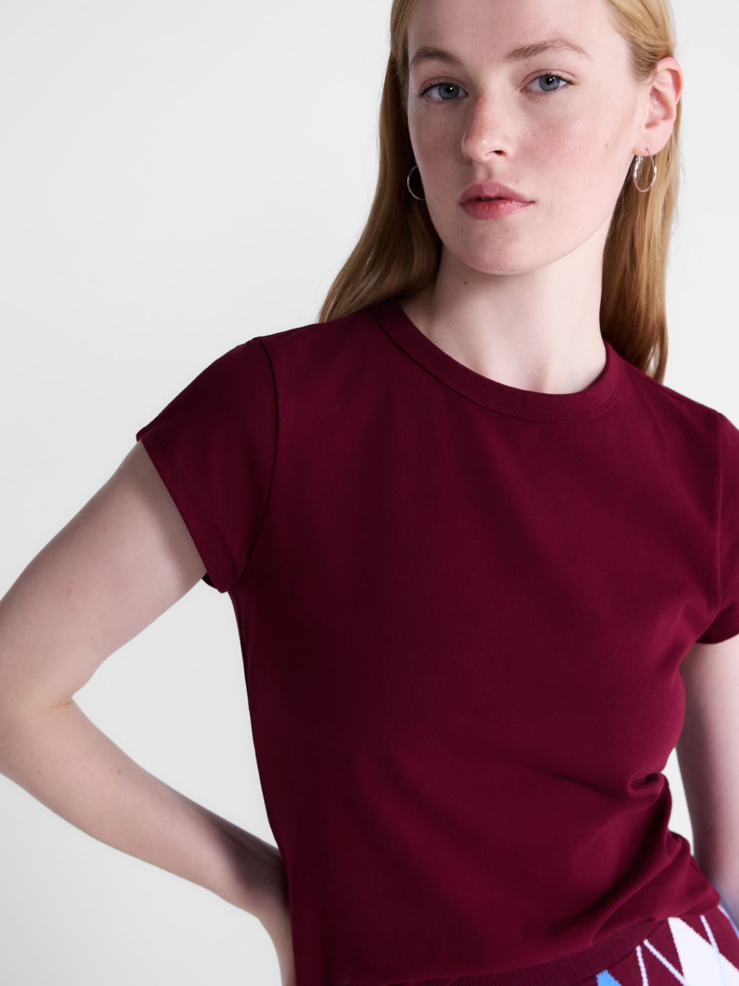 Free Assembly Women's and Women's Plus Cap Sleeve Tee, Sizes XS-4X