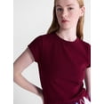thumbnail image 4 of Free Assembly Women's and Women's Plus Cap Sleeve Tee, Sizes XS-4X, 4 of 4