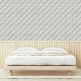 thumbnail image 3 of Ambesonne Vintage Rustic Peel & Stick Wallpaper for Home, Diagonal Waves Print, 13"x72", Grey and Pale Almond Green, 3 of 5