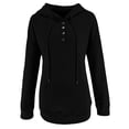 thumbnail image 6 of Dyegold Pullover Sweatshirts For Women Holiday Savings Comfy Fleece Fashion Jacket Hooded Ladies Teen Girls Hoodie Solid Button Up Casual Sweater Loose Oversized Sweatshirt Winter Long Sleeve Shirts, 6 of 6