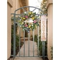 thumbnail image 5 of TOKCARE Spring Wreaths for Front Door with Hello Sign, 22 Inch Artificial Eucalyptus Summer Wreath, Colorful Daisy and Jasmine Flower Garland for Farmhouse Decor Indoor Outdoor, 5 of 6