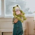 thumbnail image 6 of Gqtwoy Muscle Toy Imitation Doll - Cute Green Stuffed Animal for Kids, 35cm Soft Plush Doll, Perfect Birthday Gift and Bedroom Decor, 6 of 9