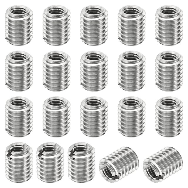Unique Bargains Adaptateurs de Filetage Manchon Réducteur Écrou 20 Pcs M8x1.25 Mâle à M5x0.8 Femelle Écrou de Réparation 10mm