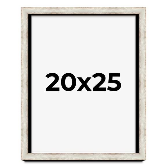 20x25 Shadow Box Frame Silver | 1.625 Inches Deep Real Wood Contemporary Shadowbox Display Frame |