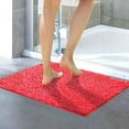 thumbnail image 6 of Winty Small Area Rugs,Outdoor Mat Non Slip Doormat,Orange Red Bathroom Carpet Absorbent Bathroom Mat Soft and Comfortable Furry Durable Thickened Bathroom Carpet Machine Washable Reusable, 6 of 9