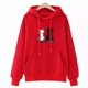 thumbnail image 1 of Sudadera De Mujer Con Capucha - Gato Blanco Y Negro, 1 of 4