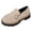 Beige, variant on Womens Loafers Shoes Platform Chunky Loafer for Women Lug Sole Comfortable Slip On Work Office Business Casual Dress Shoes Fall Winter Dressy Suede Low Heels Walking Fashion Loafers