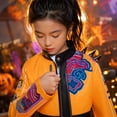 thumbnail image 5 of G'irls Pop Idol Singer Cosplay Costume 2 Piece Set Cropped Jacket and Shorts for Halloween Party, 5 of 5
