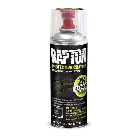 U-POL 4883 Raptor 2K Aerosol Truck Bedliner Protective Coating - Black