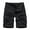 Black, variant on Abcnature Men's Athletic Shorts, Sports Gym Running Short Pants, Men Casual Solid Zipper Button Multiple Pockets Cropped Cargo Shorts, Cargo Casual Hiking Shorts Black XXL