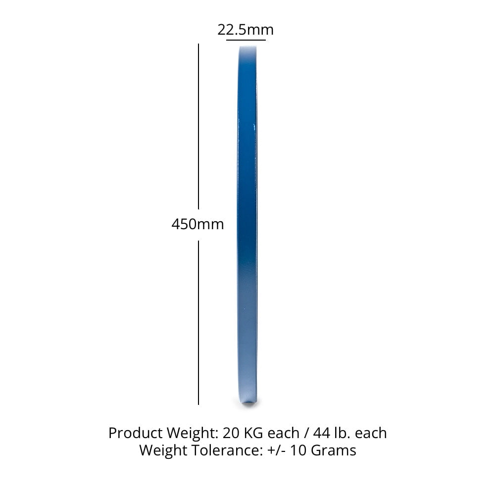 Titan Fitness 20 KG Olympic Calibrated Steel Powerlifting Plate, Machine Precision Steel Discs, Sold Individually